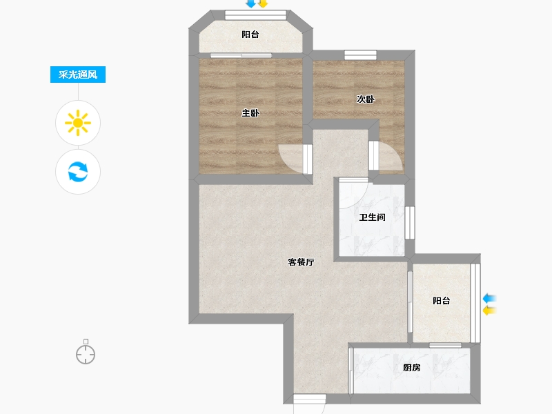 广东省-深圳市-宝莲大厦-41.33-户型库-采光通风