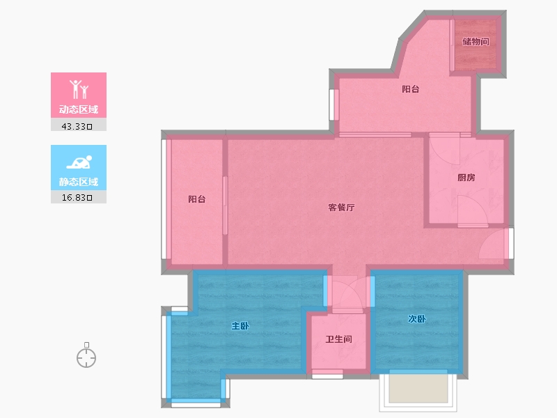 广东省-深圳市-中城天邑花园-52.41-户型库-动静分区