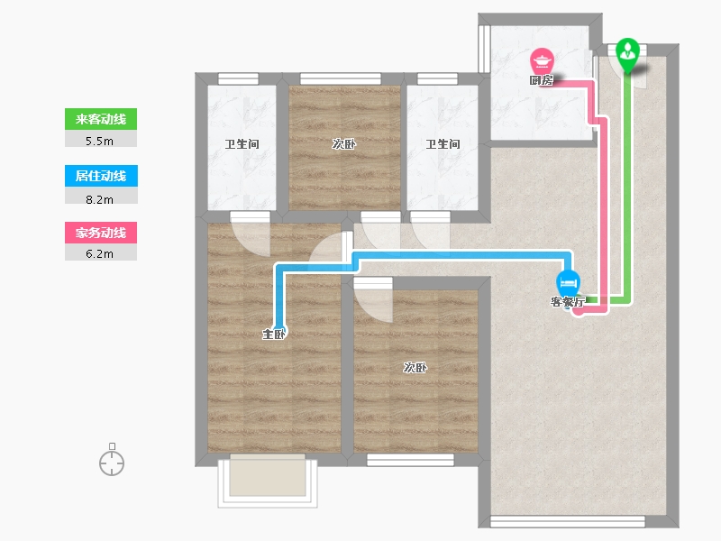 河北省-秦皇岛市-琨御-79.00-户型库-动静线