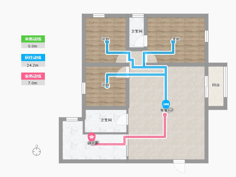 广东省-深圳市-帝港海湾豪园-81.46-户型库-动静线