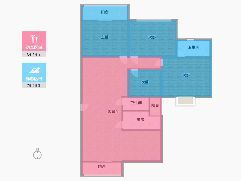 广东省-深圳市-合正园-148.69-户型库-动静分区