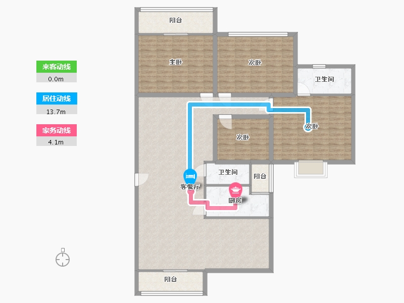 广东省-深圳市-合正园-148.69-户型库-动静线