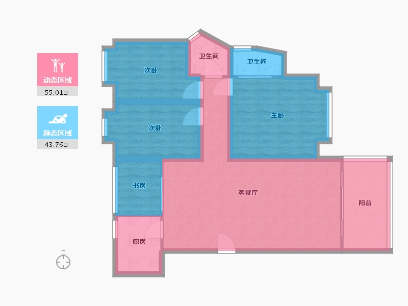 广东省-深圳市-颐林雅院-88.11-户型库-动静分区