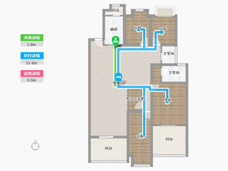 广东省-深圳市-金地海景花园A区-126.36-户型库-动静线