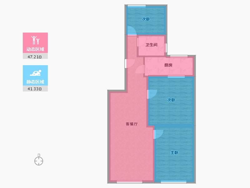 广东省-深圳市-南天一花园-78.81-户型库-动静分区