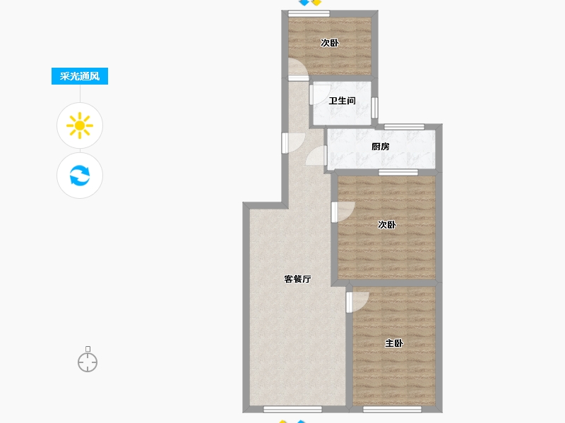 广东省-深圳市-南天一花园-78.81-户型库-采光通风