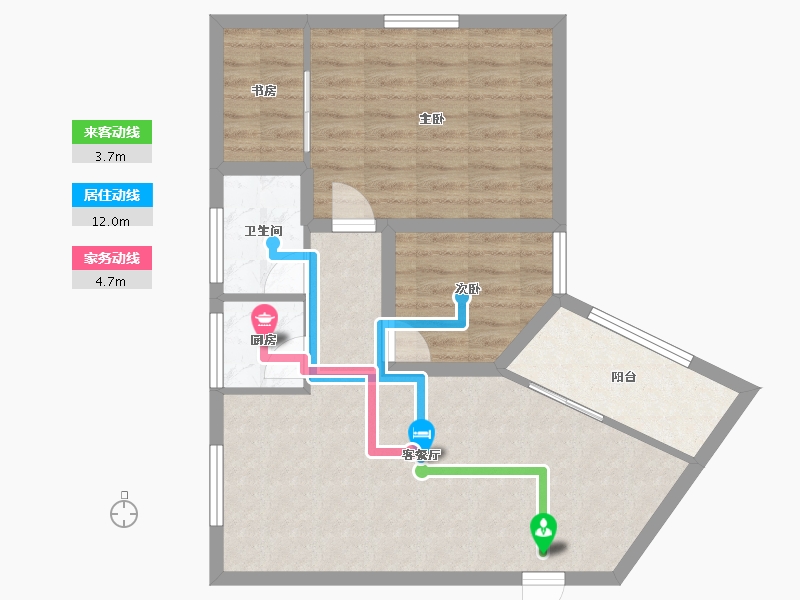 广东省-深圳市-百花公寓二期-68.32-户型库-动静线