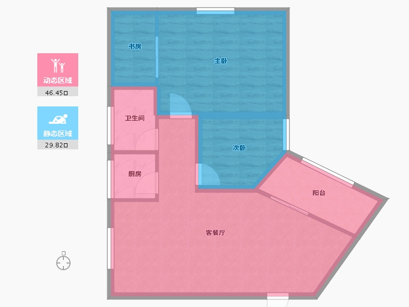 广东省-深圳市-百花公寓二期-68.32-户型库-动静分区