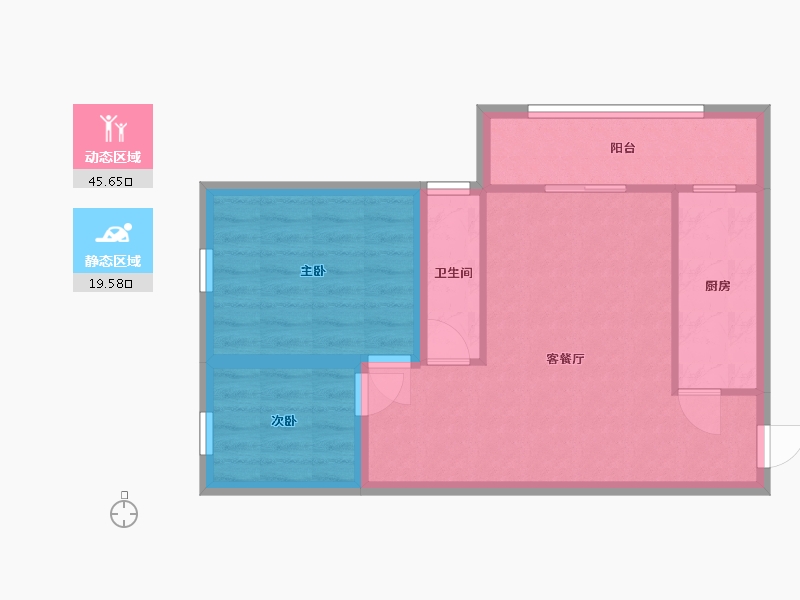 广东省-深圳市-深港1号-58.18-户型库-动静分区