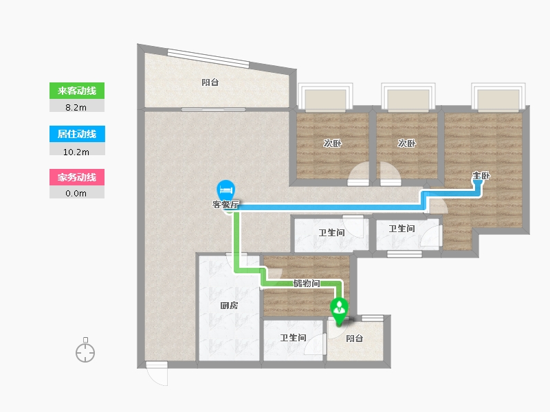 广东省-深圳市-东海花园（一期）-104.82-户型库-动静线