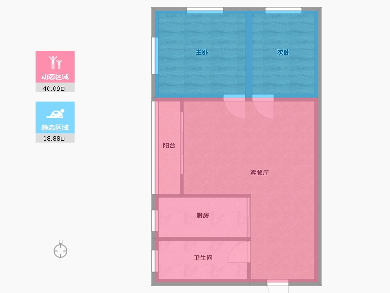 广东省-深圳市-核电花园西园-52.72-户型库-动静分区