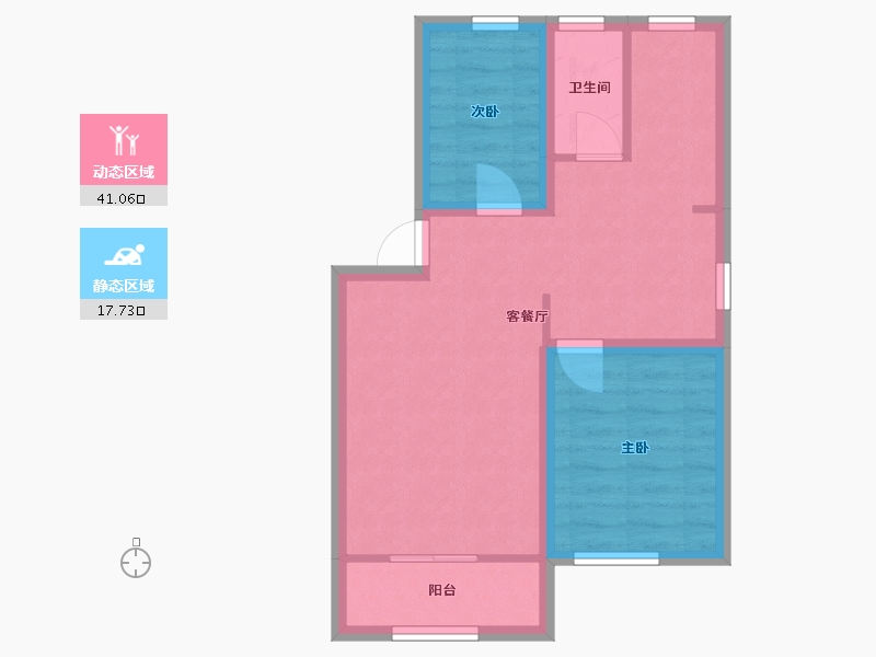 广东省-深圳市-锦州花园-51.92-户型库-动静分区