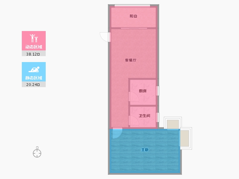 广东省-深圳市-中泰燕南名庭-52.39-户型库-动静分区