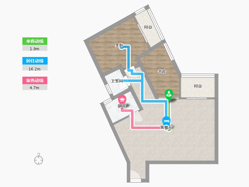 广东省-深圳市-百花公寓二期-63.46-户型库-动静线