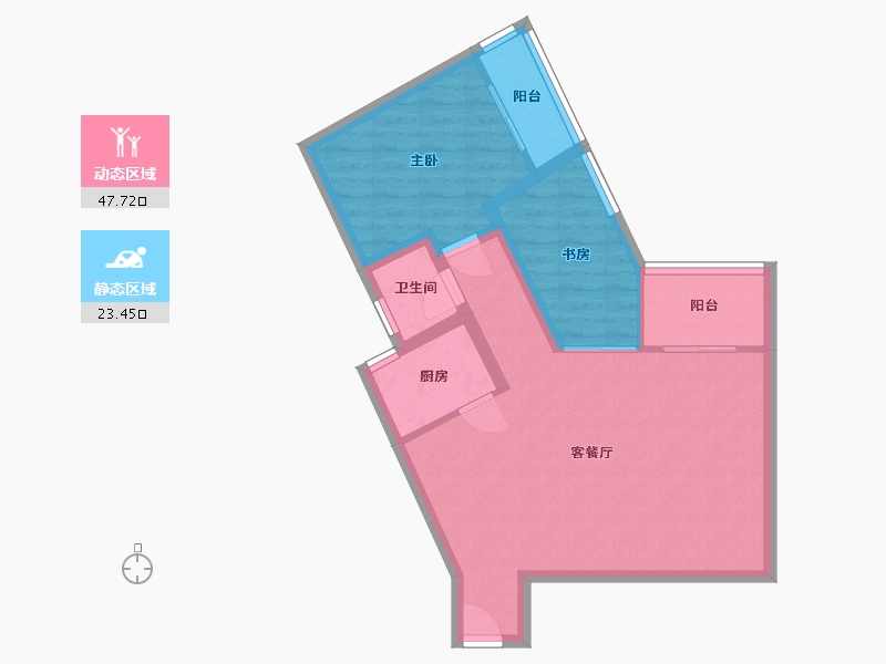 广东省-深圳市-百花公寓二期-63.46-户型库-动静分区