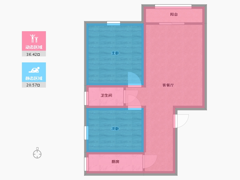 广东省-深圳市-海康大厦-49.62-户型库-动静分区