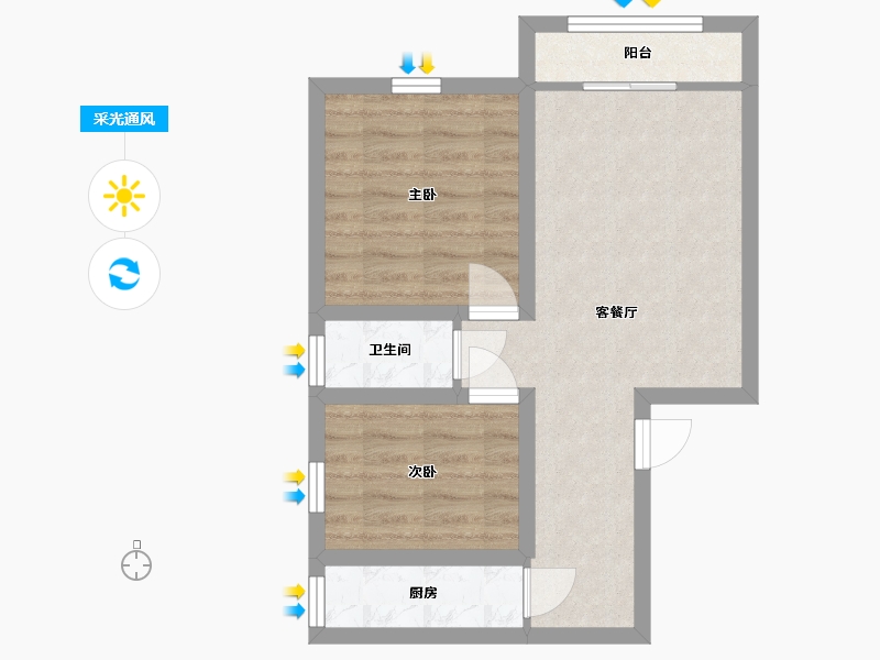 广东省-深圳市-海康大厦-49.62-户型库-采光通风