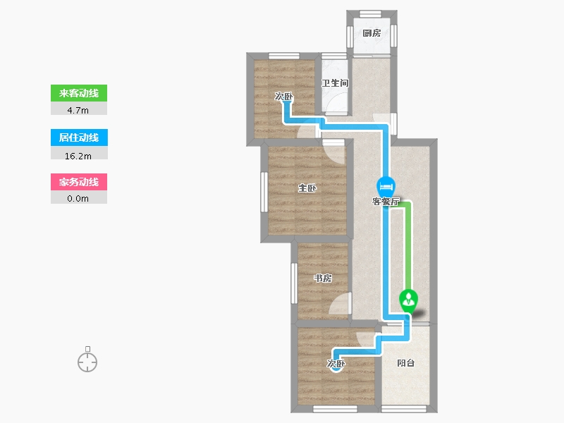 广东省-深圳市-建业南区(建业小区南区)-60.08-户型库-动静线