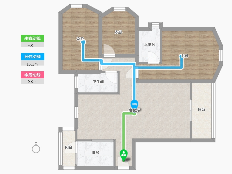 广东省-深圳市-金地海景花园A区-83.60-户型库-动静线