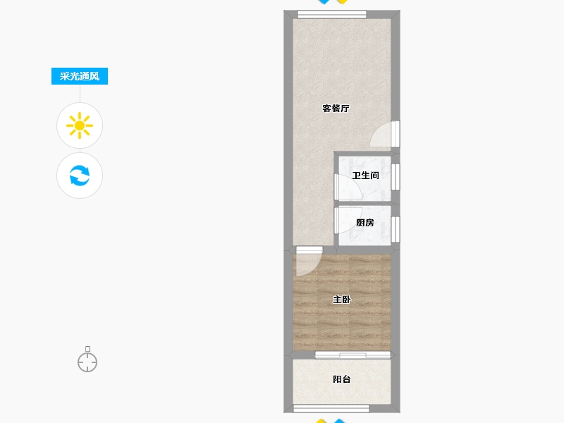 广东省-深圳市-华富大厦-33.92-户型库-采光通风