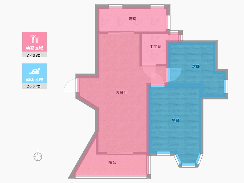 广东省-深圳市-金众香诗美林-51.42-户型库-动静分区