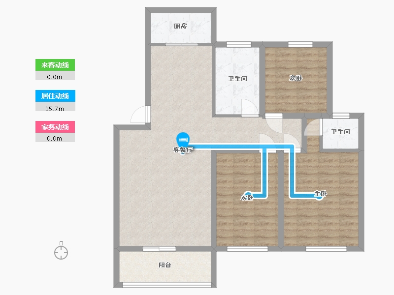 广东省-深圳市-汇龙花园-95.91-户型库-动静线