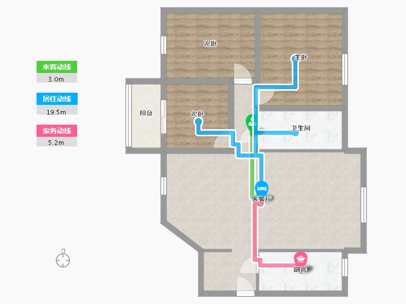 广东省-深圳市-百花园（一期）-92.54-户型库-动静线