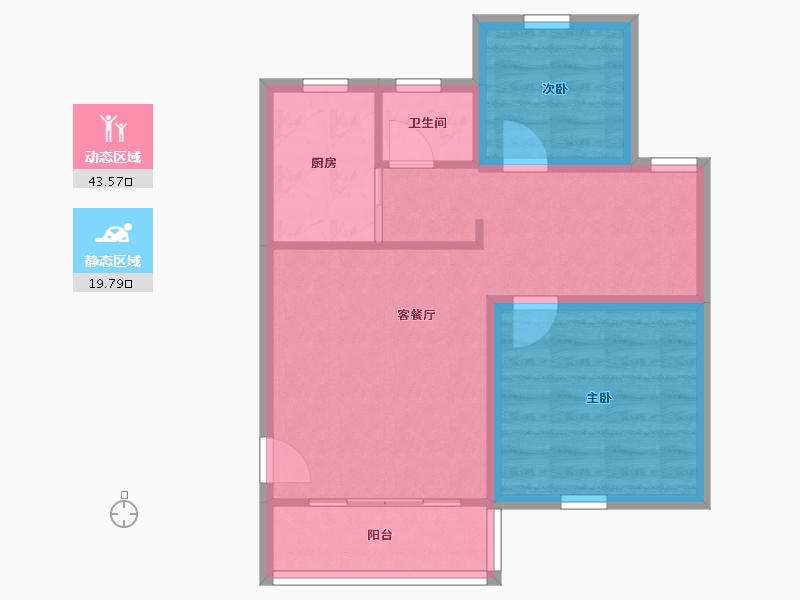 广东省-深圳市-吉莲大厦-56.32-户型库-动静分区