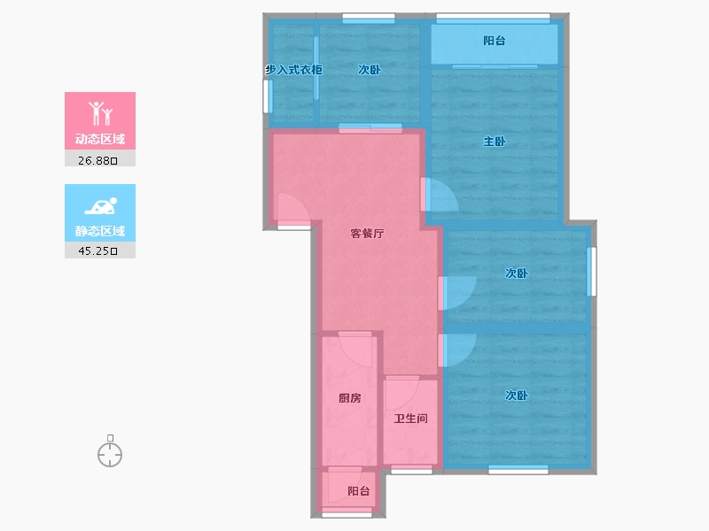 广东省-深圳市-高达苑-63.14-户型库-动静分区