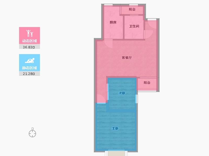 广东省-深圳市-益田花园豪园居-51.20-户型库-动静分区