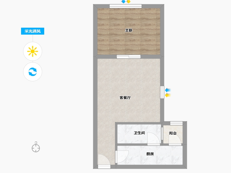 广东省-深圳市-彩福大厦-40.39-户型库-采光通风