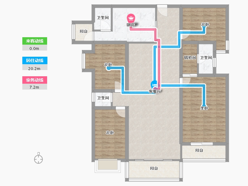 广东省-深圳市-云顶翠峰(一期)-114.08-户型库-动静线