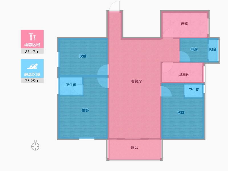 广东省-深圳市-好景豪园-149.22-户型库-动静分区