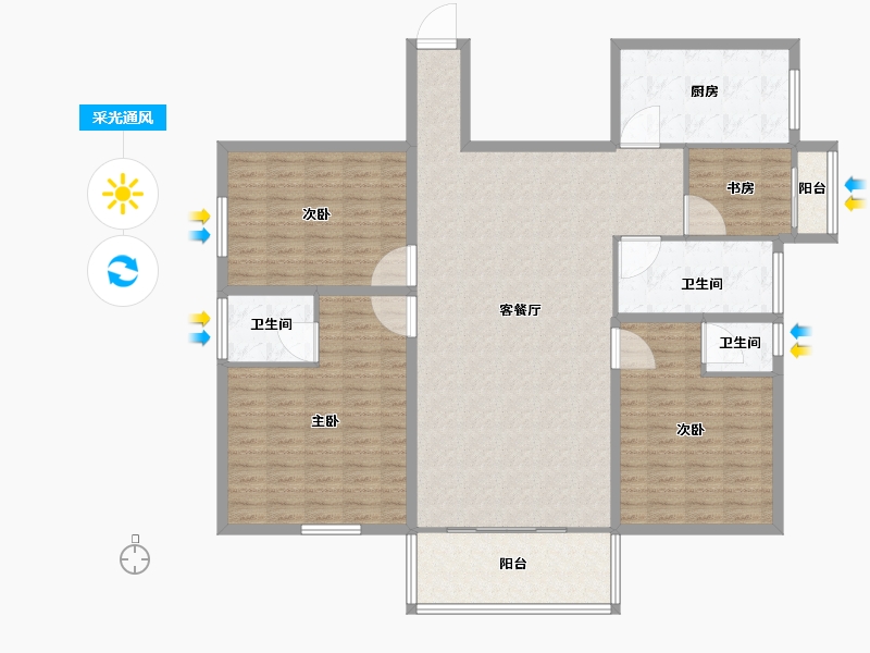 广东省-深圳市-好景豪园-149.22-户型库-采光通风