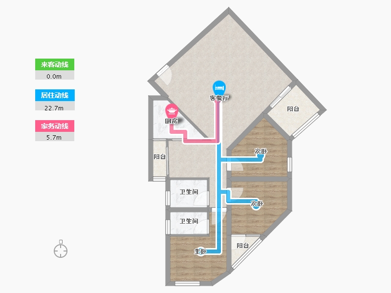 广东省-深圳市-彩虹新都-78.53-户型库-动静线