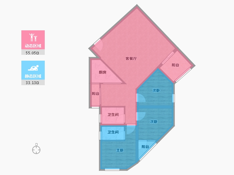 广东省-深圳市-彩虹新都-78.53-户型库-动静分区