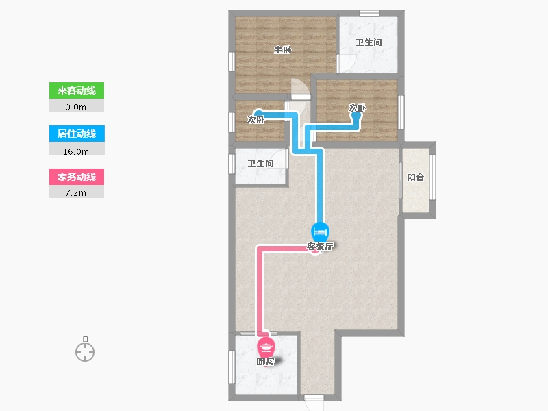 广东省-深圳市-银泰苑-95.77-户型库-动静线