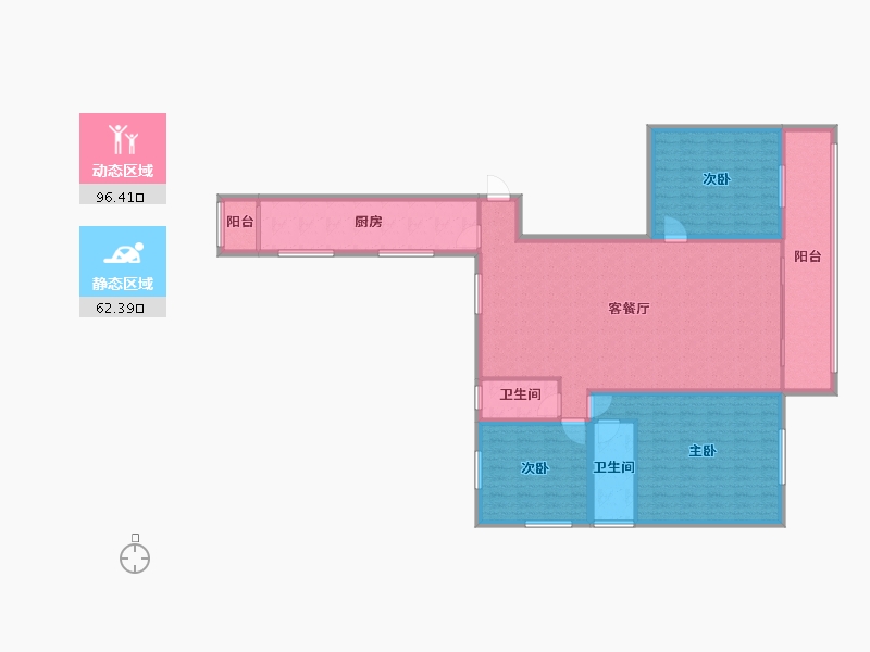 广东省-深圳市-天安高尔夫花园珑园-144.19-户型库-动静分区