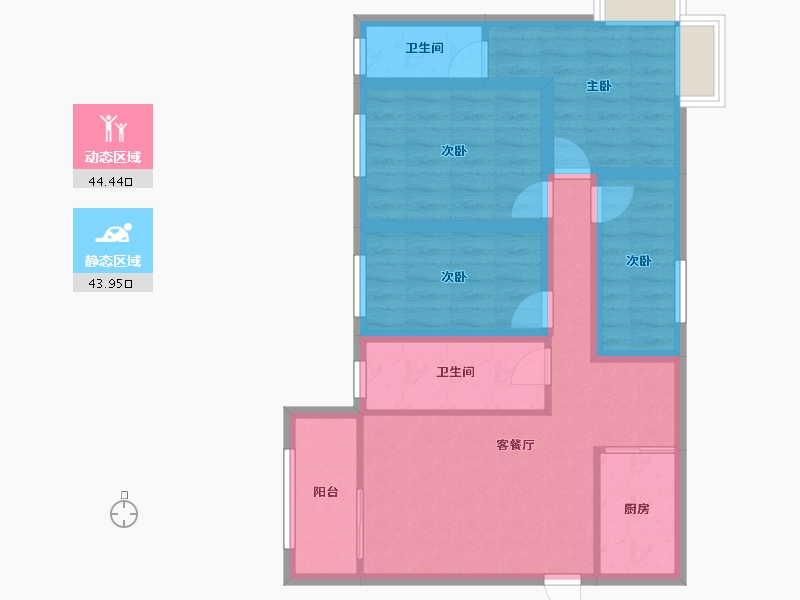 广东省-深圳市-香荔绿洲-77.31-户型库-动静分区