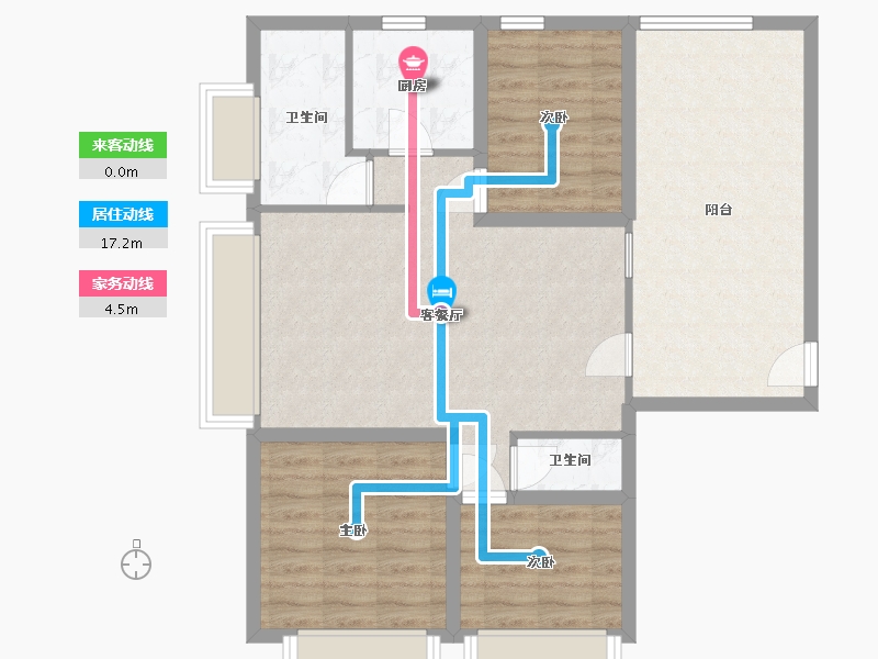 广东省-深圳市-安居苑（上梅林）-85.93-户型库-动静线