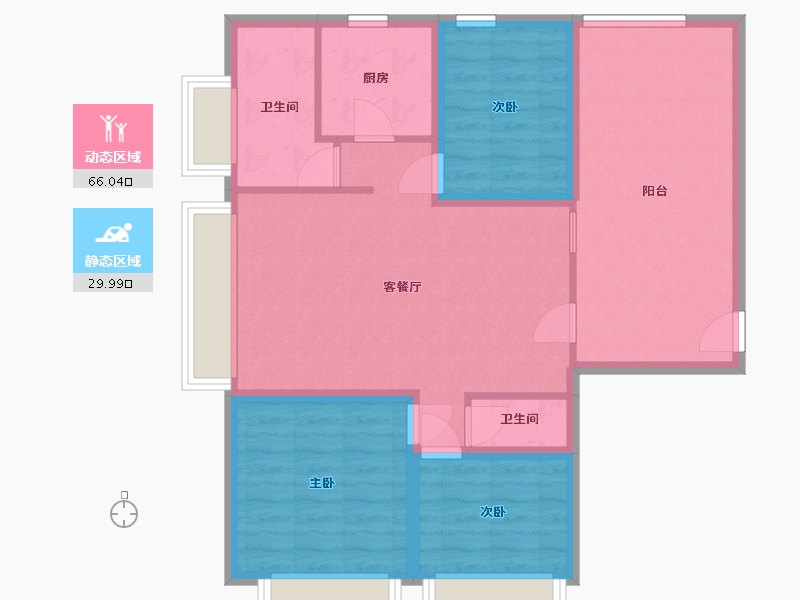 广东省-深圳市-安居苑（上梅林）-85.93-户型库-动静分区