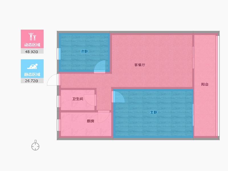 广东省-深圳市-瑞和园-67.45-户型库-动静分区