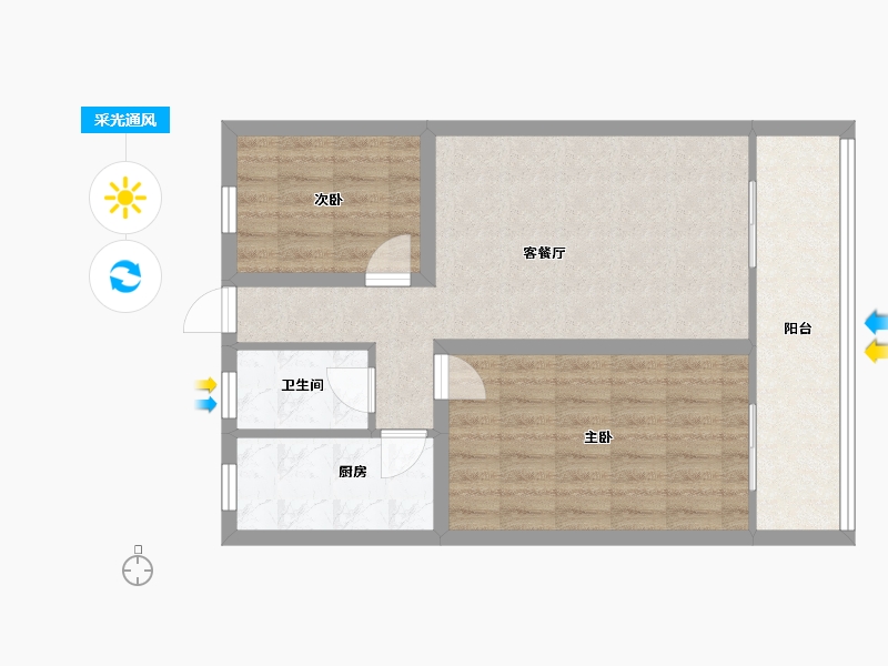 广东省-深圳市-瑞和园-67.45-户型库-采光通风