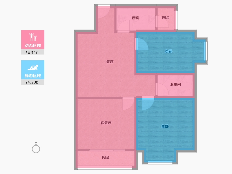 广东省-深圳市-好景豪园-67.94-户型库-动静分区