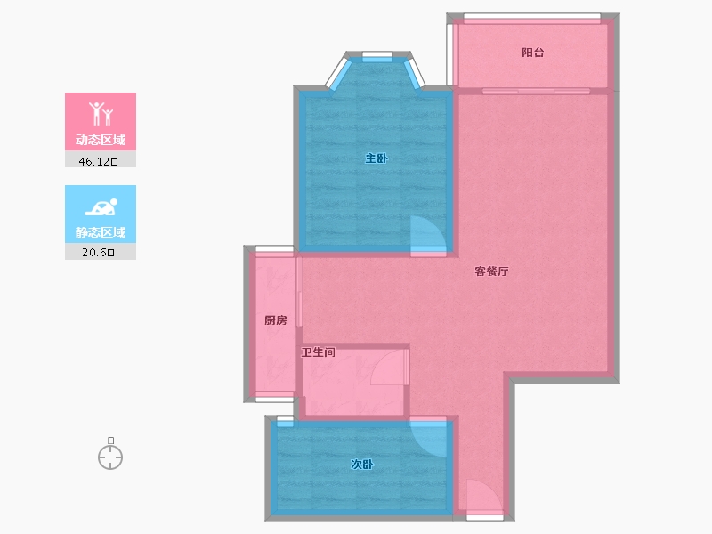 广东省-深圳市-神彩苑-59.23-户型库-动静分区