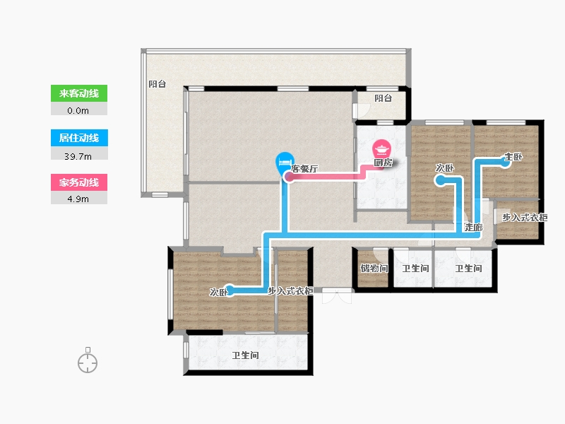 湖北省-武汉市-西北湖壹号御玺湾-196.00-户型库-动静线