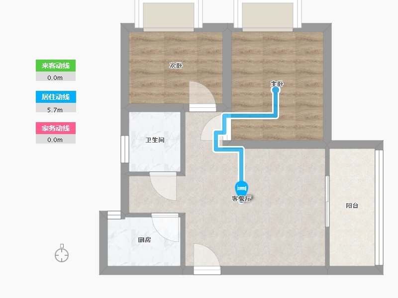 广东省-深圳市-裕康时尚名居-42.99-户型库-动静线