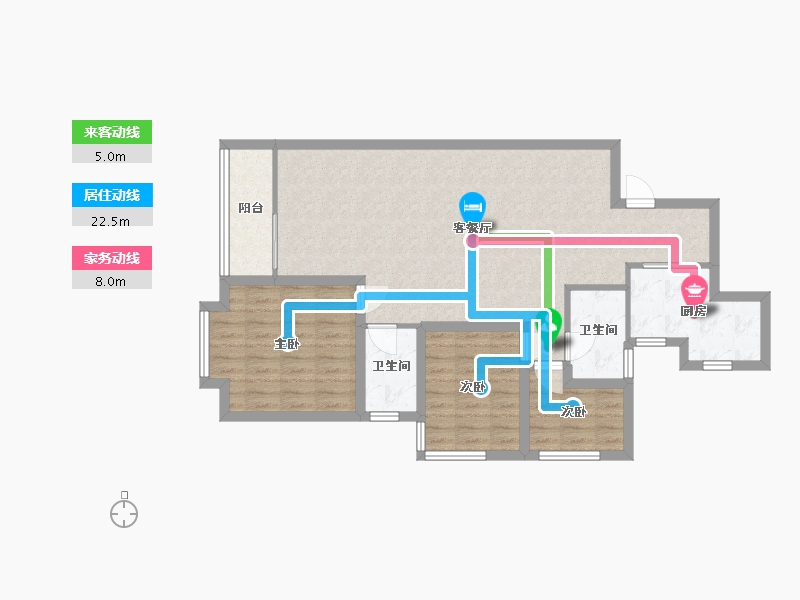 广东省-深圳市-云顶翠峰(一期)-89.18-户型库-动静线