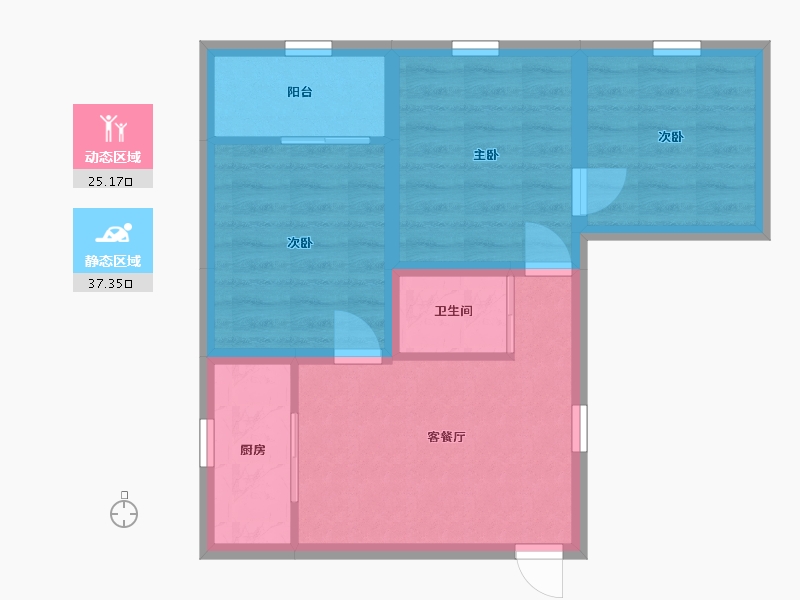 广东省-深圳市-深港1号-55.19-户型库-动静分区