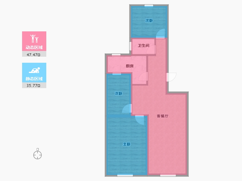 广东省-深圳市-南天一花园-73.98-户型库-动静分区